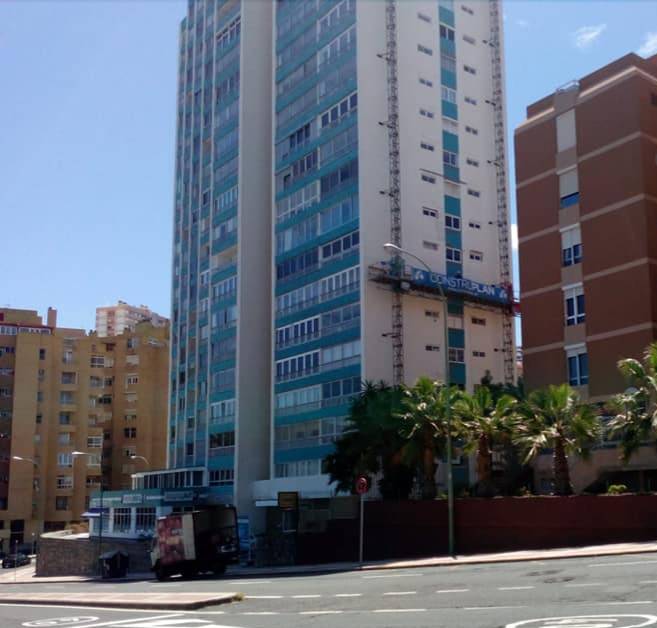 Rehabilitación de fachada edificio Sol y vista. Las Palmas de Gran Canaria.