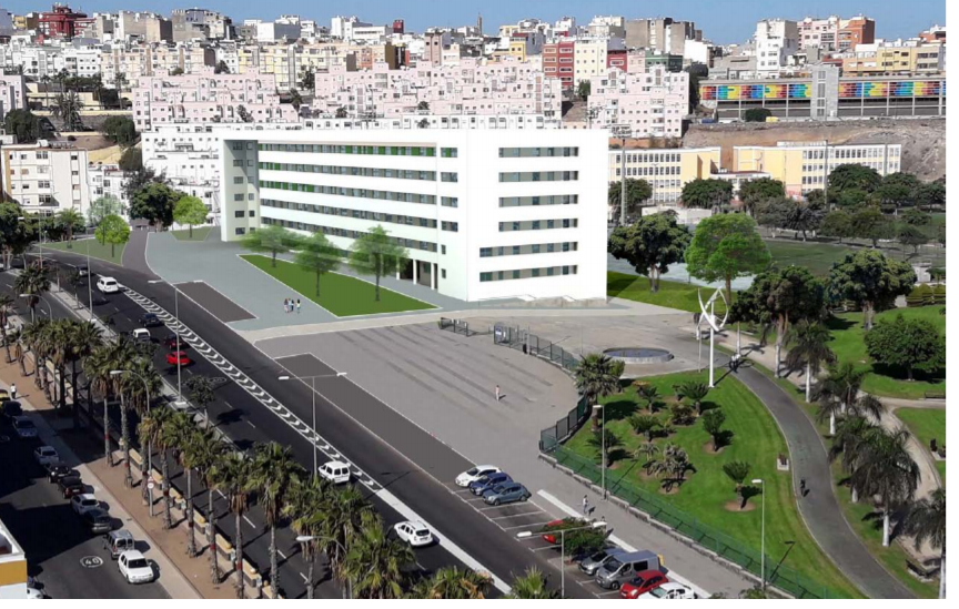 El Ayuntamiento ha adjudicado  a Construplan la obra del edificio de 148 viviendas que irá sobre el parque de Las Rehoyas.